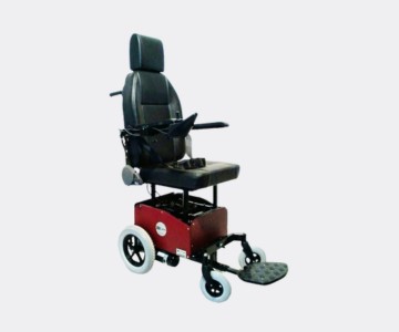 Deluxe - Rear wheeldrive Powered Wheelchair with Seat Powered updown Mechanism